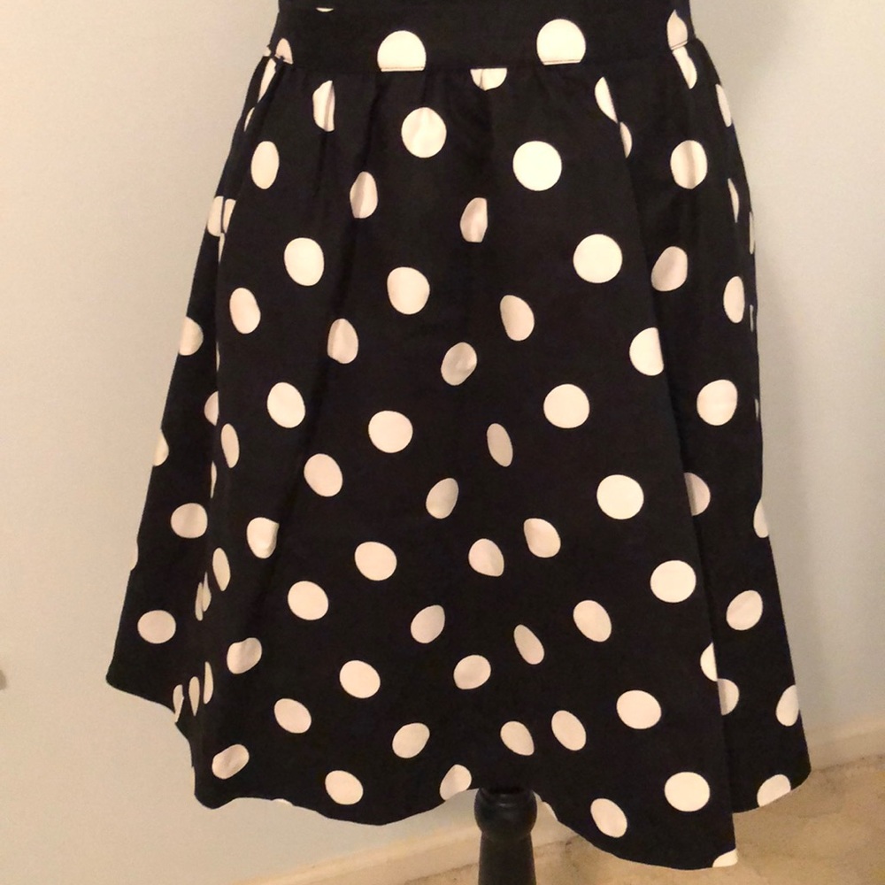 CeCe Black Polka Dot Skirt